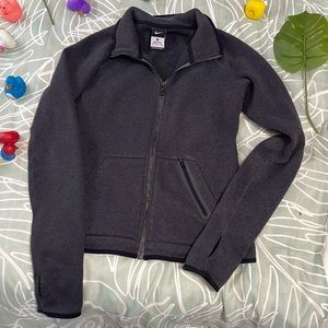 Nike Gray Women’s Fleece Zip-Up (Small)